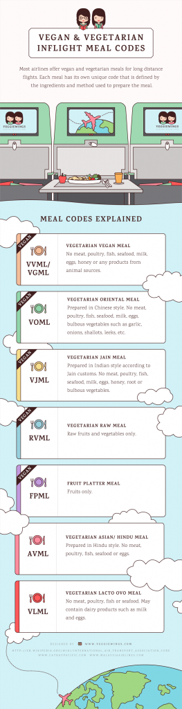 Vegan jídlo v letadle